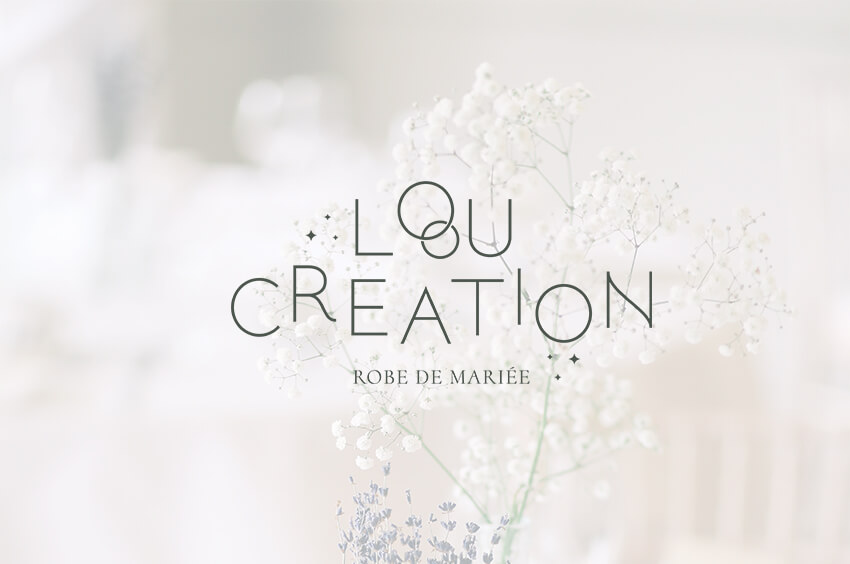 création logo et identité visuelle entreprise mariage créatrice de robe de mariée